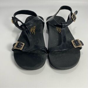 Vionic Adriane with Orthaheel Technology Women’s Black Sandals Sz 8‎